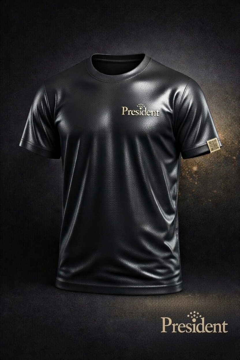 Graphene tee with President embroidery